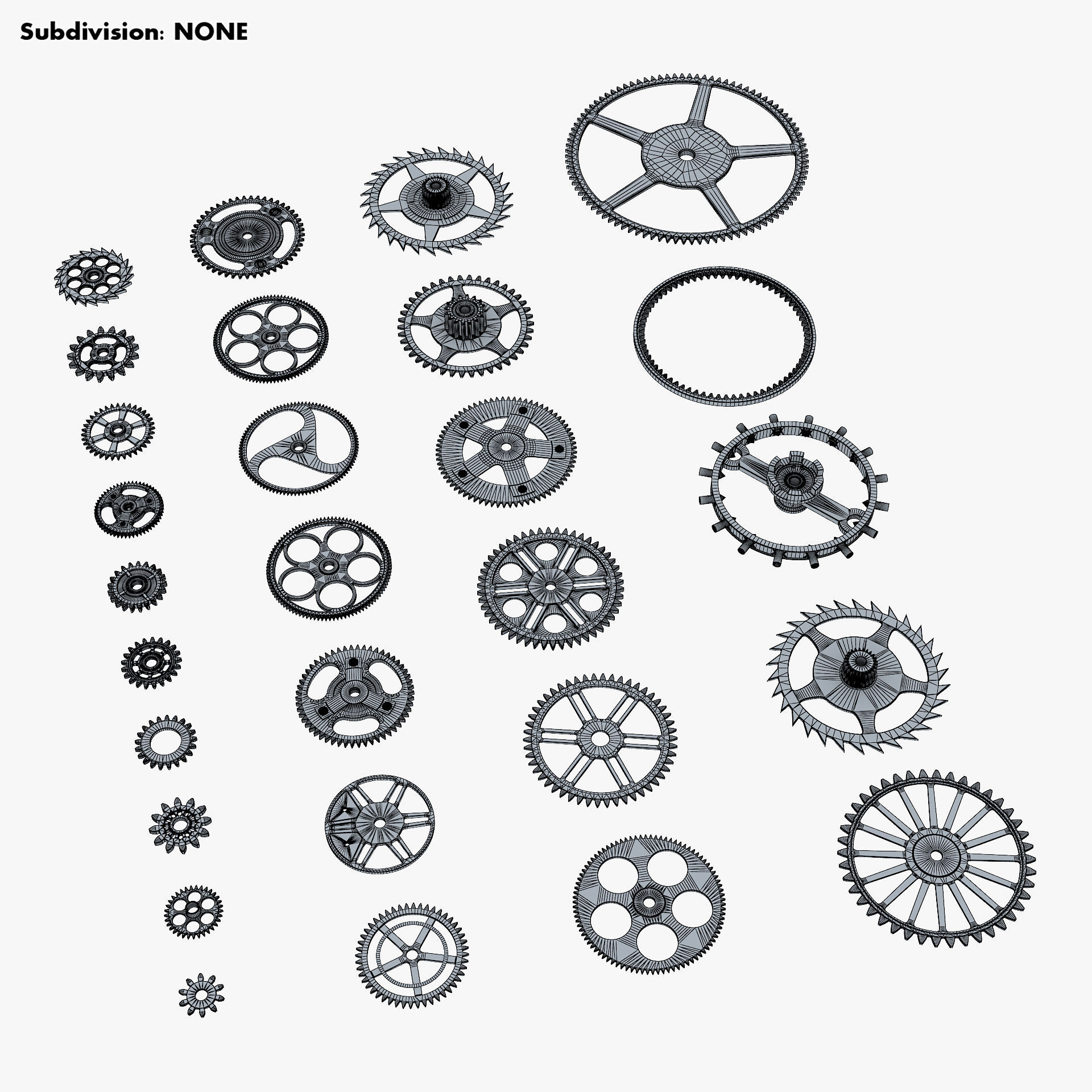 Gears Set v 2 3D model_26