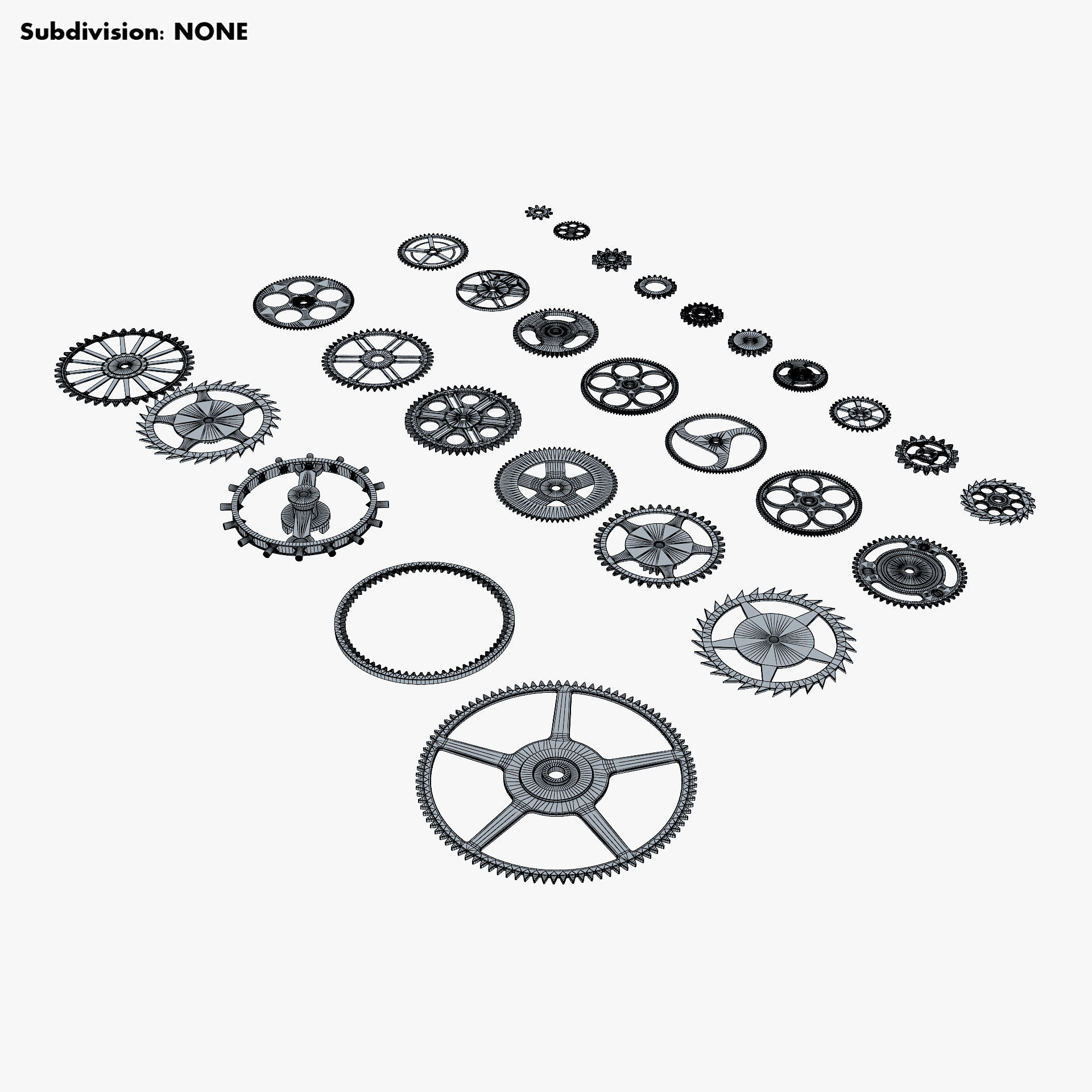 Gears Set v 2 3D model_27