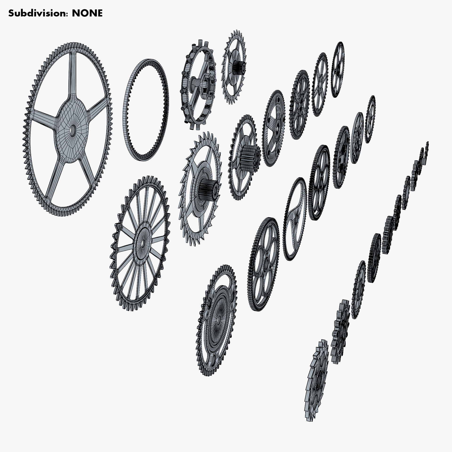 Gears Set v 2 3D model_23