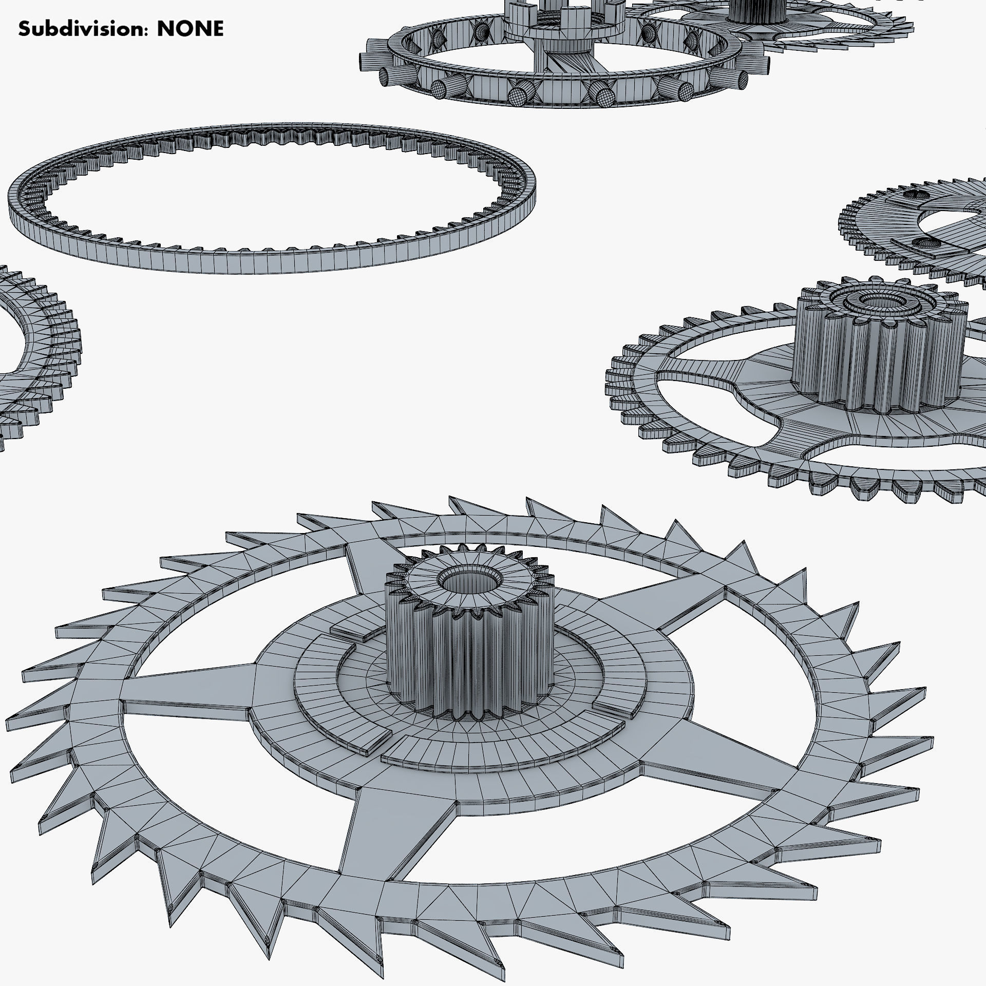 Gears Set v 2 3D model_30