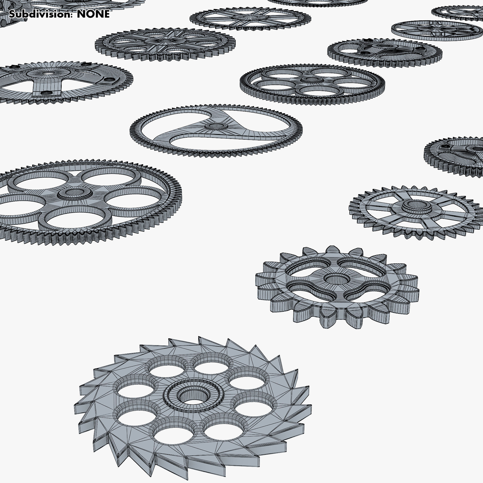 Gears Set v 2 3D model_29