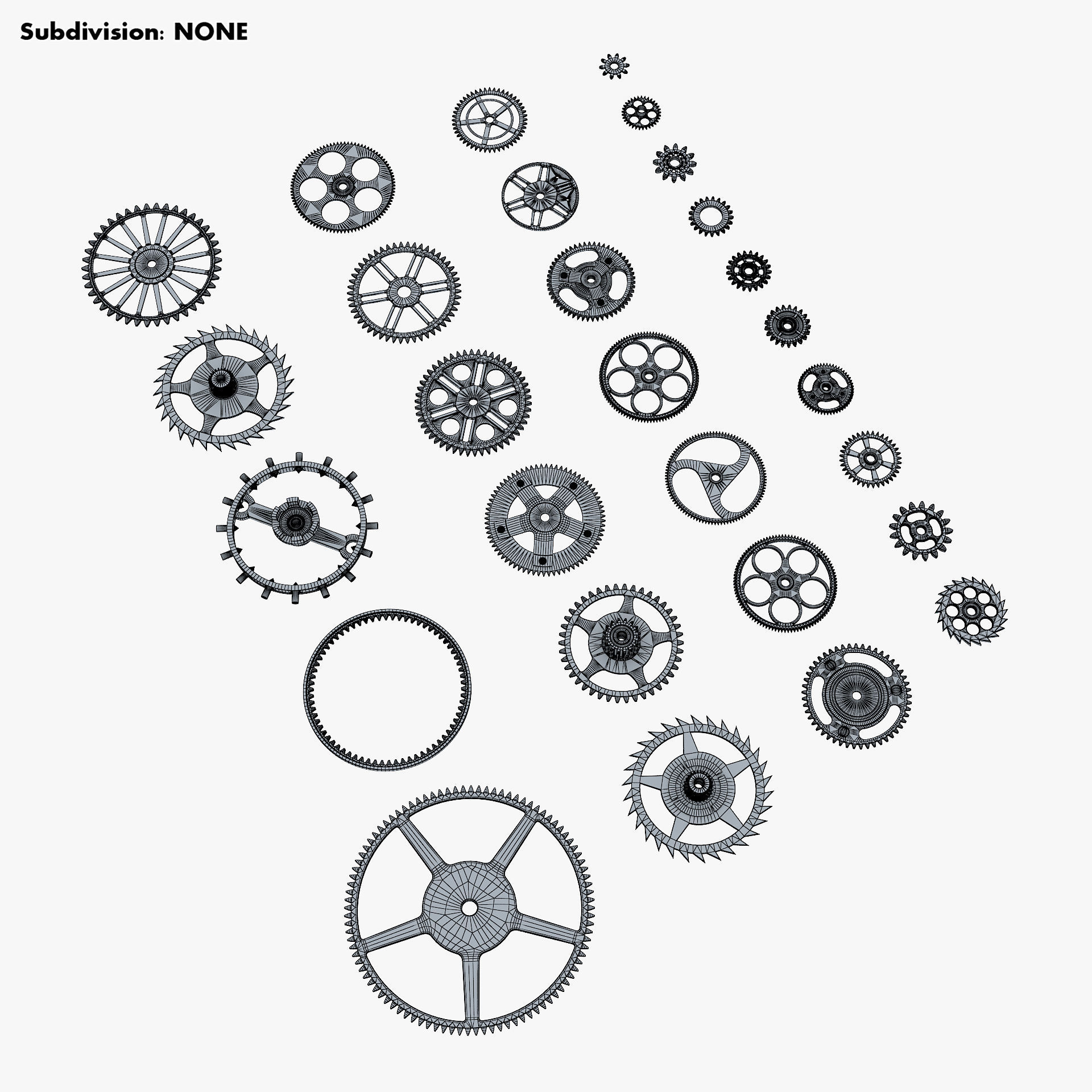 Gears Set v 2 3D model_28