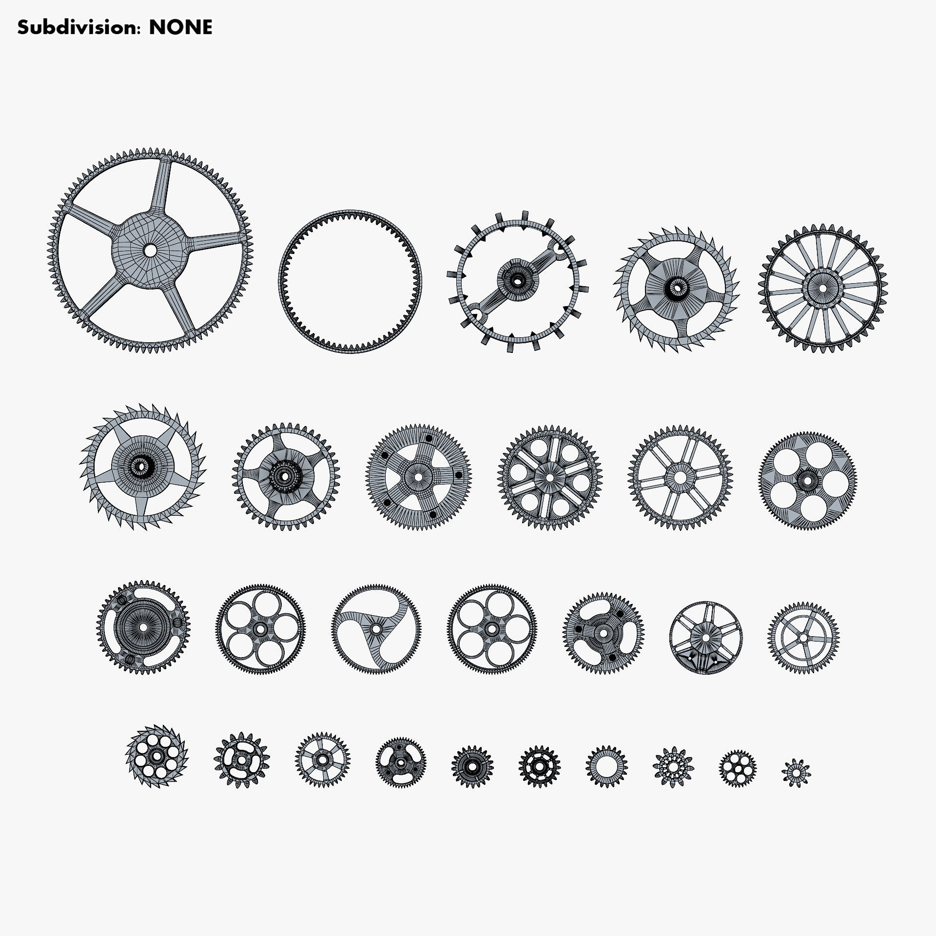 Gears Set v 2 3D model_20