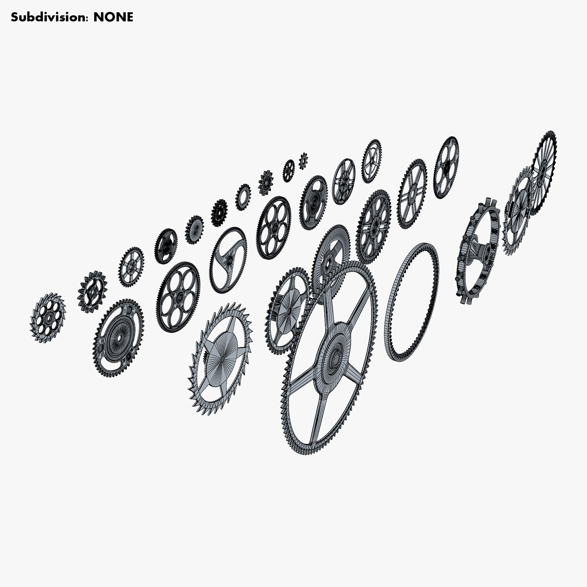 Gears Set v 2 3D model_33