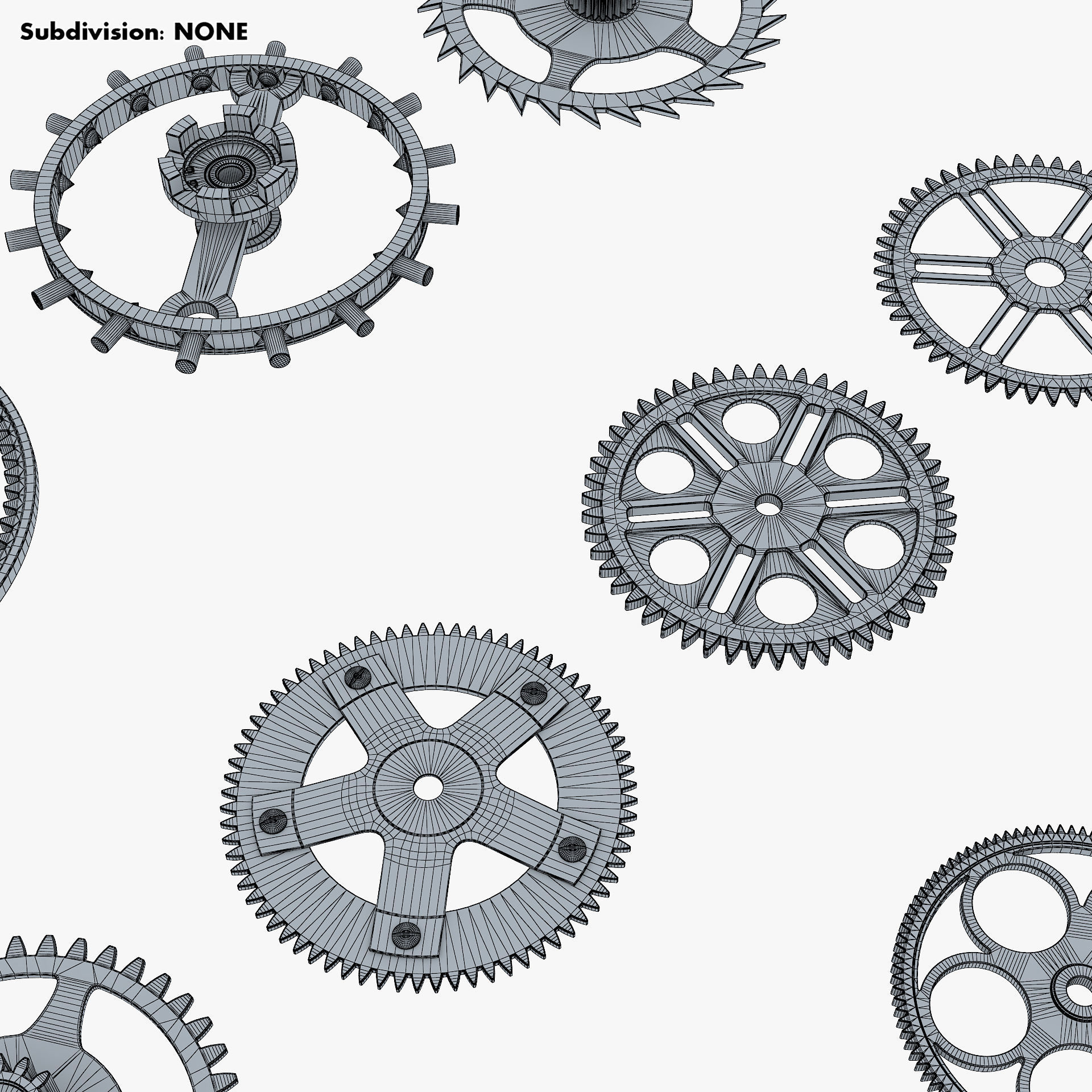 Gears Set v 2 3D model_32