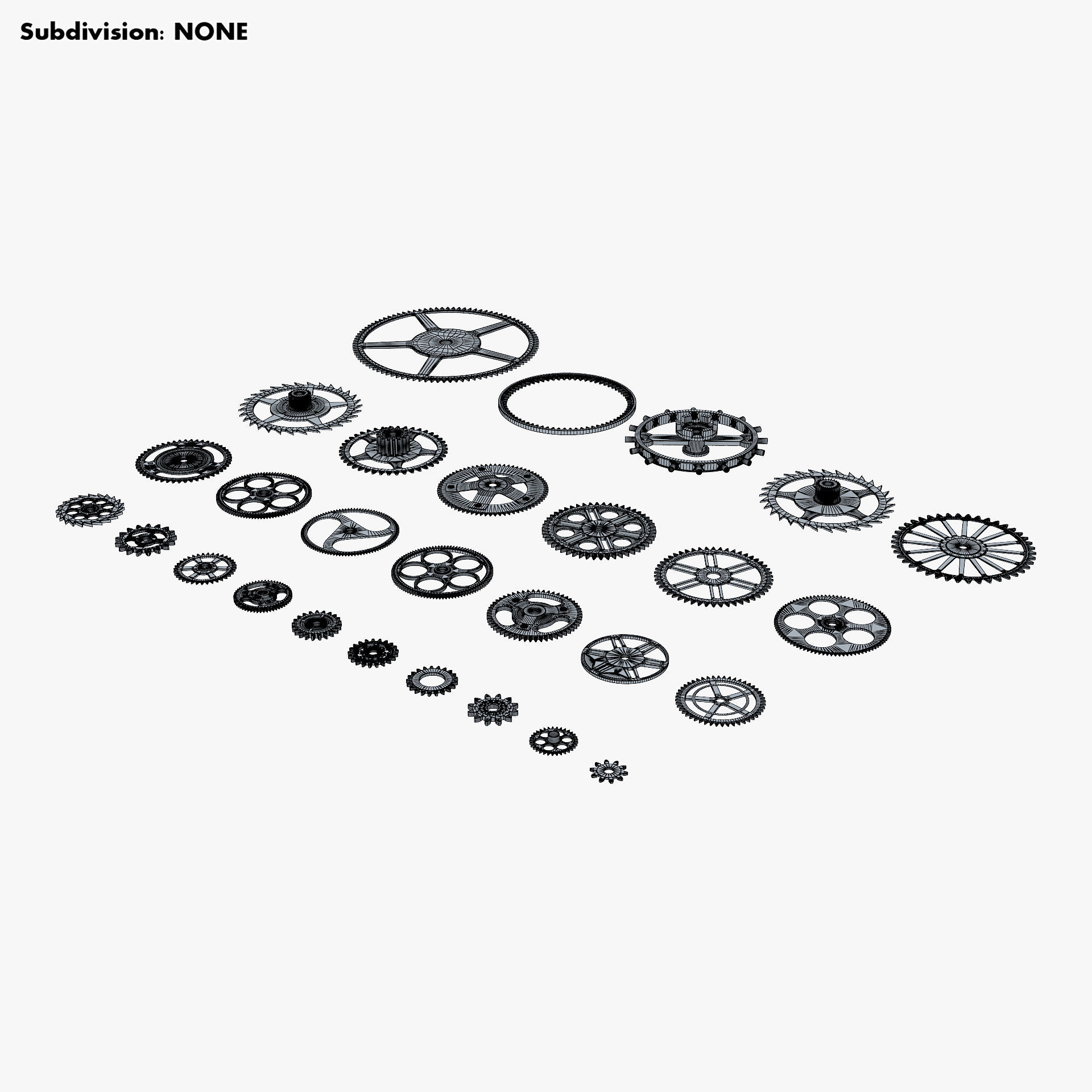 Gears Set v 2 3D model_24