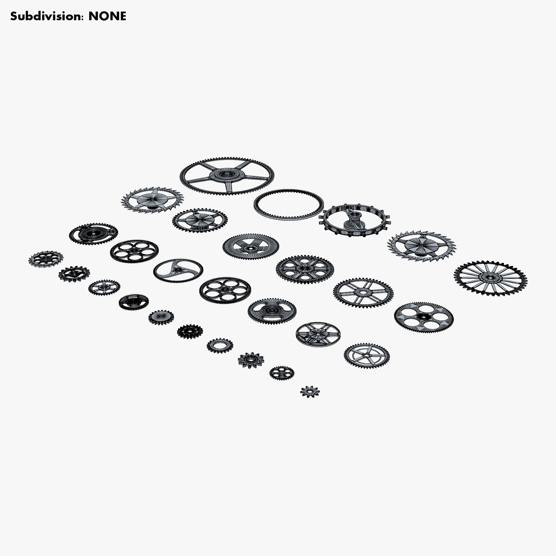 Gears Set v 2 3D model_25