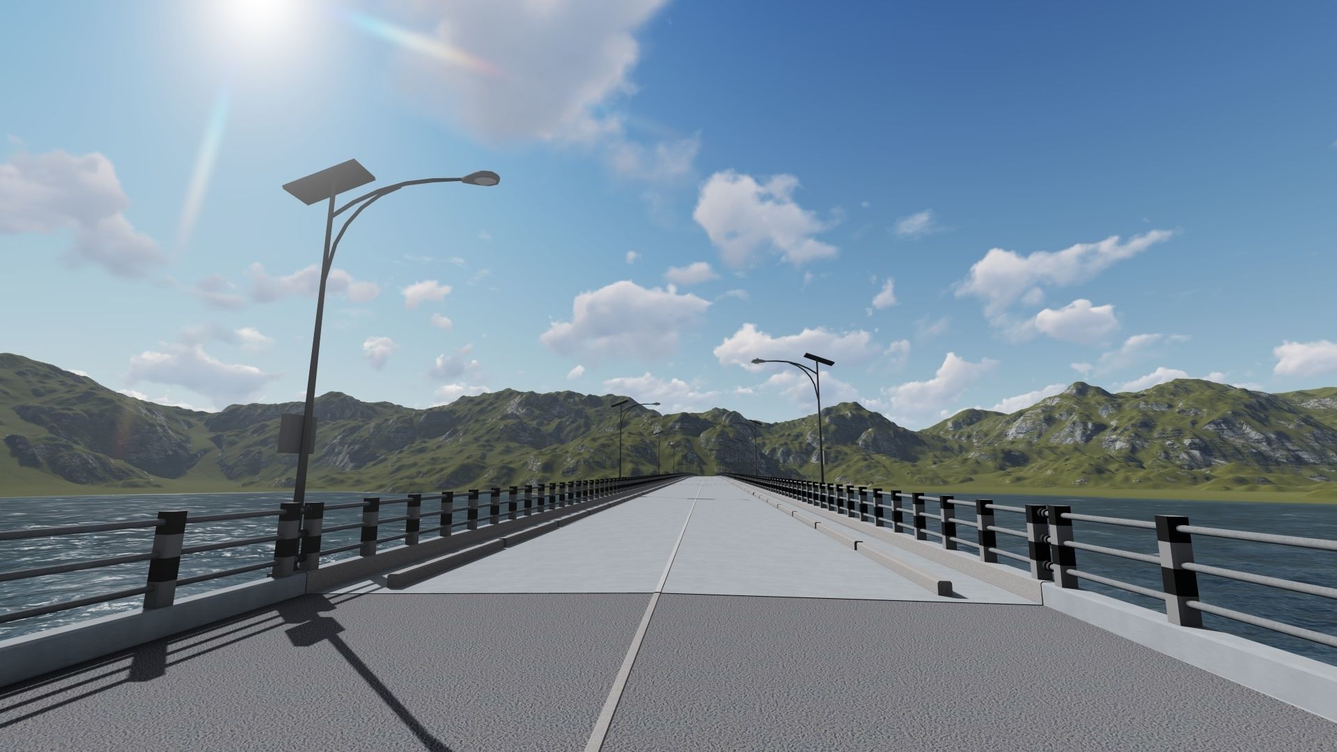 Bridge Concret Low-poly 3D model Low-poly 3D model_1