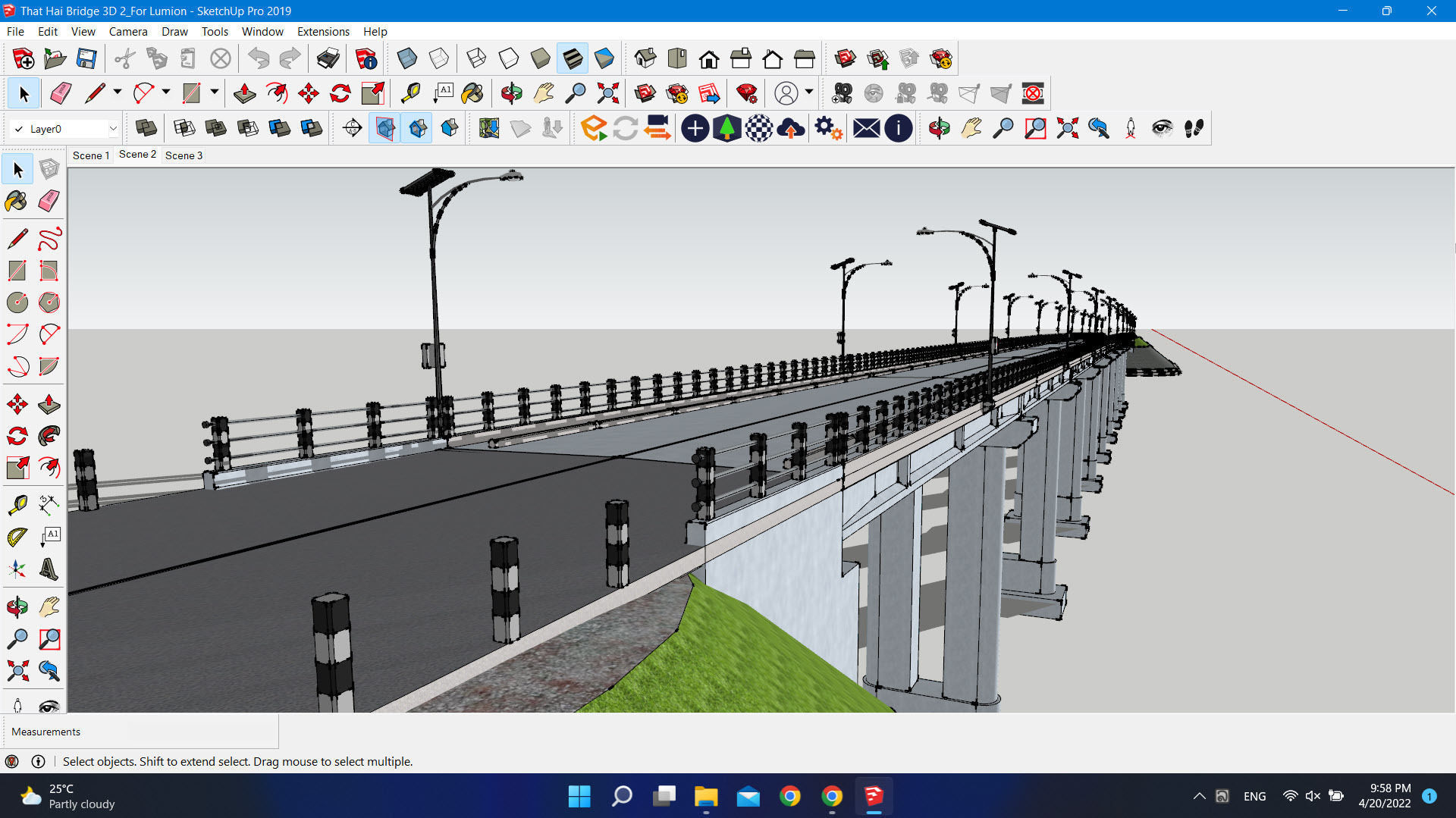 Bridge Concret Low-poly 3D model Low-poly 3D model_4