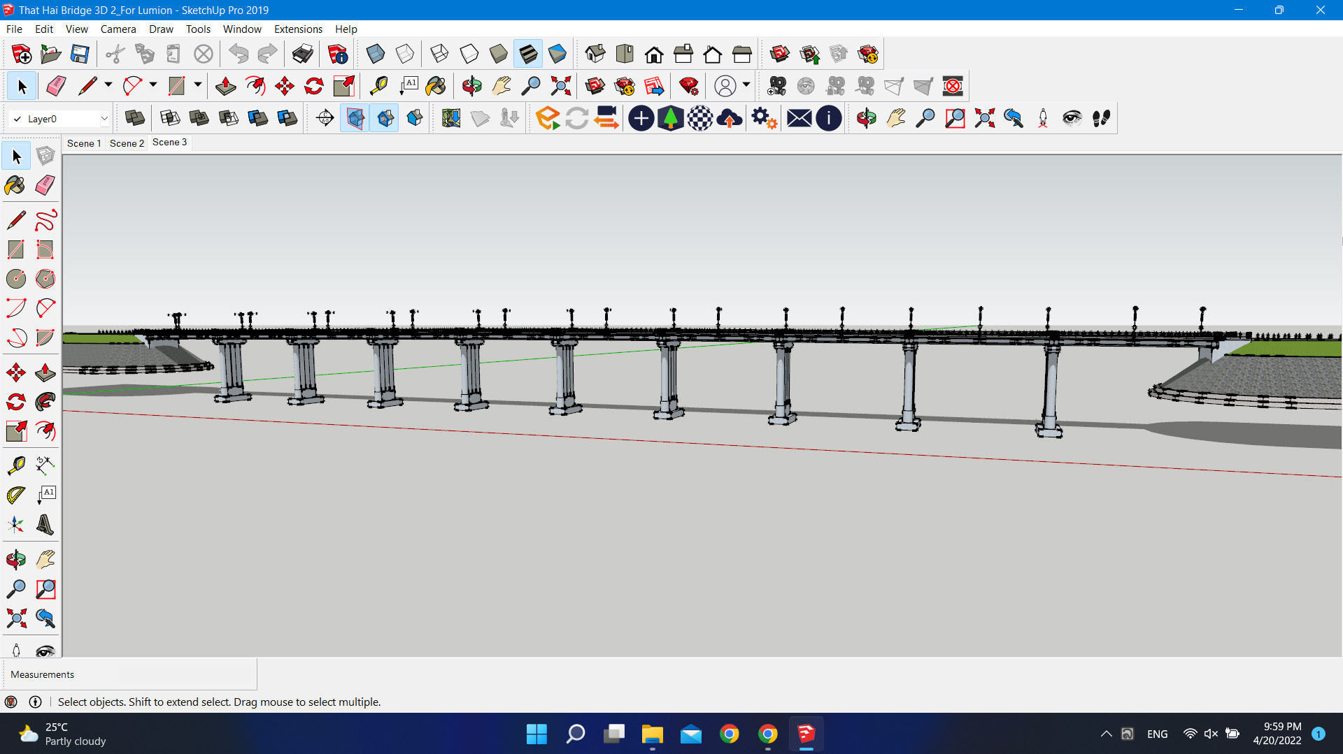 Bridge Concret Low-poly 3D model Low-poly 3D model_5