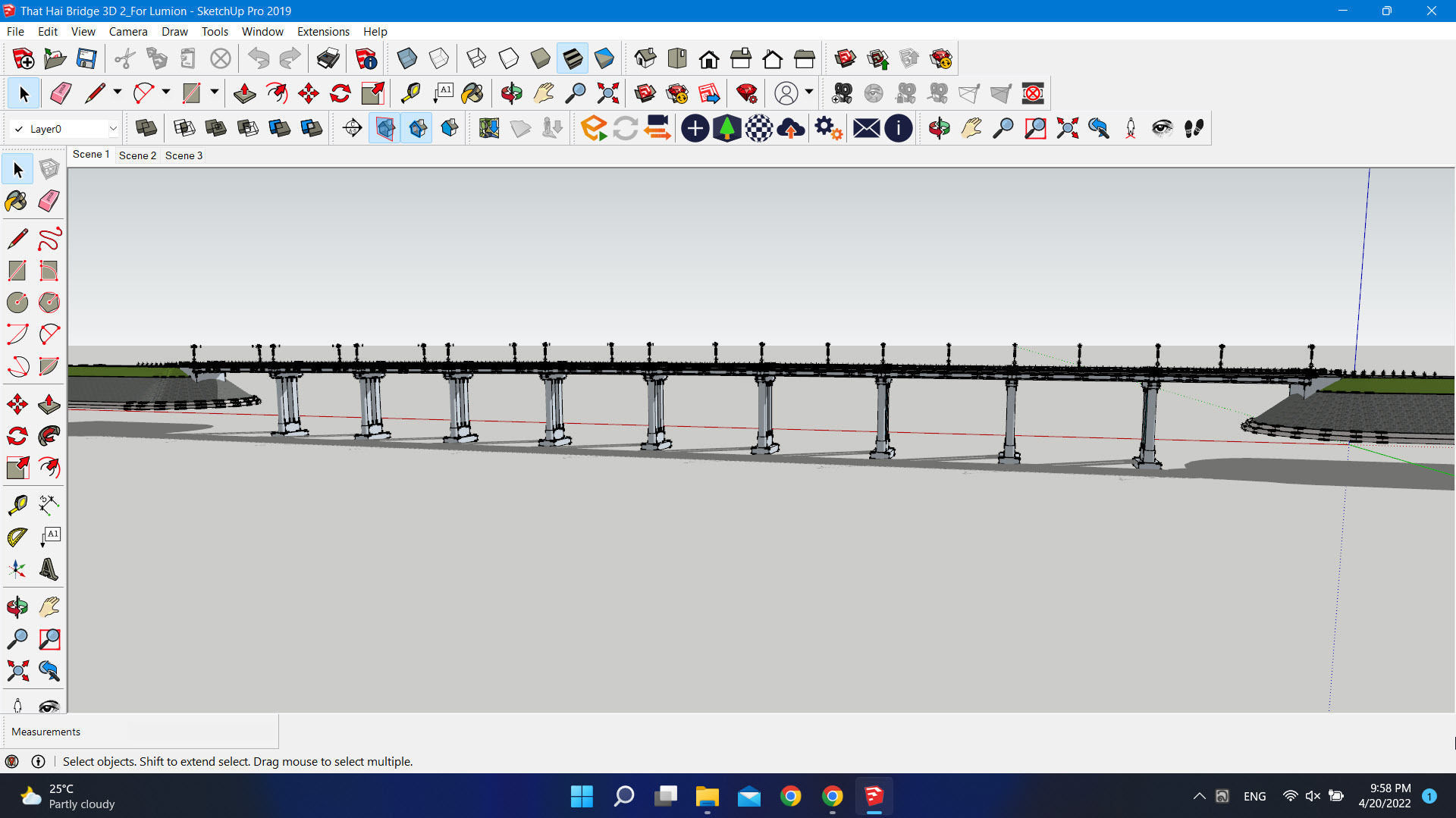 Bridge Concret Low-poly 3D model Low-poly 3D model_3