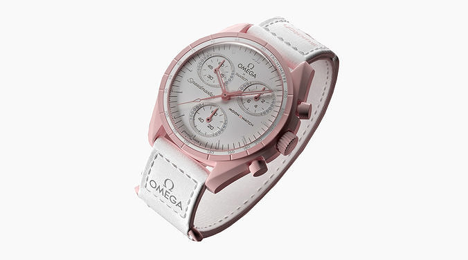Swatch X Omega MoonSwatch Venus Low-poly 3D model