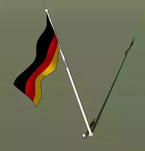 Germany flag - pole height 15 meters