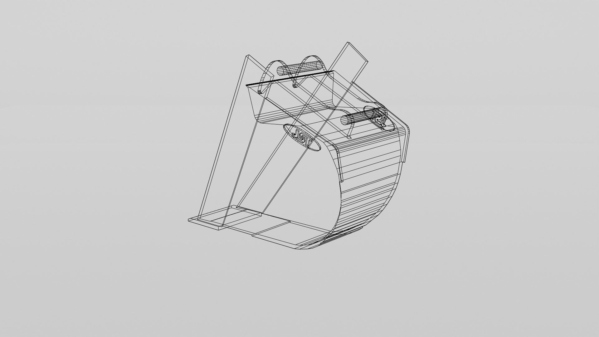 JST Nordic Line 20-25 Ton Profile Bucket Low-poly 3D model_10