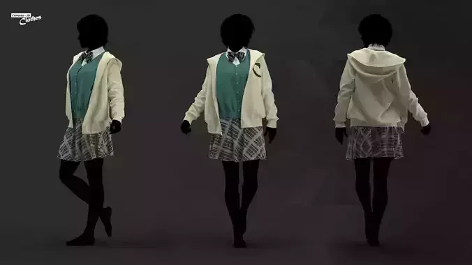 All of Us Are Dead Sweater - 86 Marvelous Designer and Clo3D