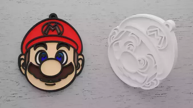 Chaveiro Super Mario Bros 3D print model