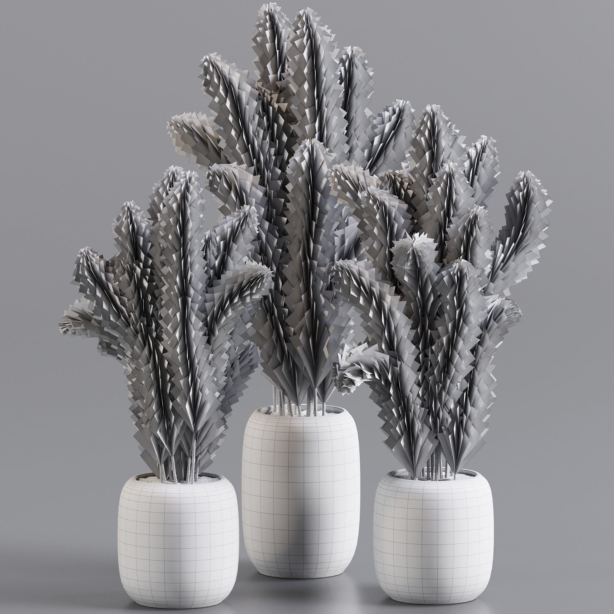 bouqute 06 pampass 3D model_5