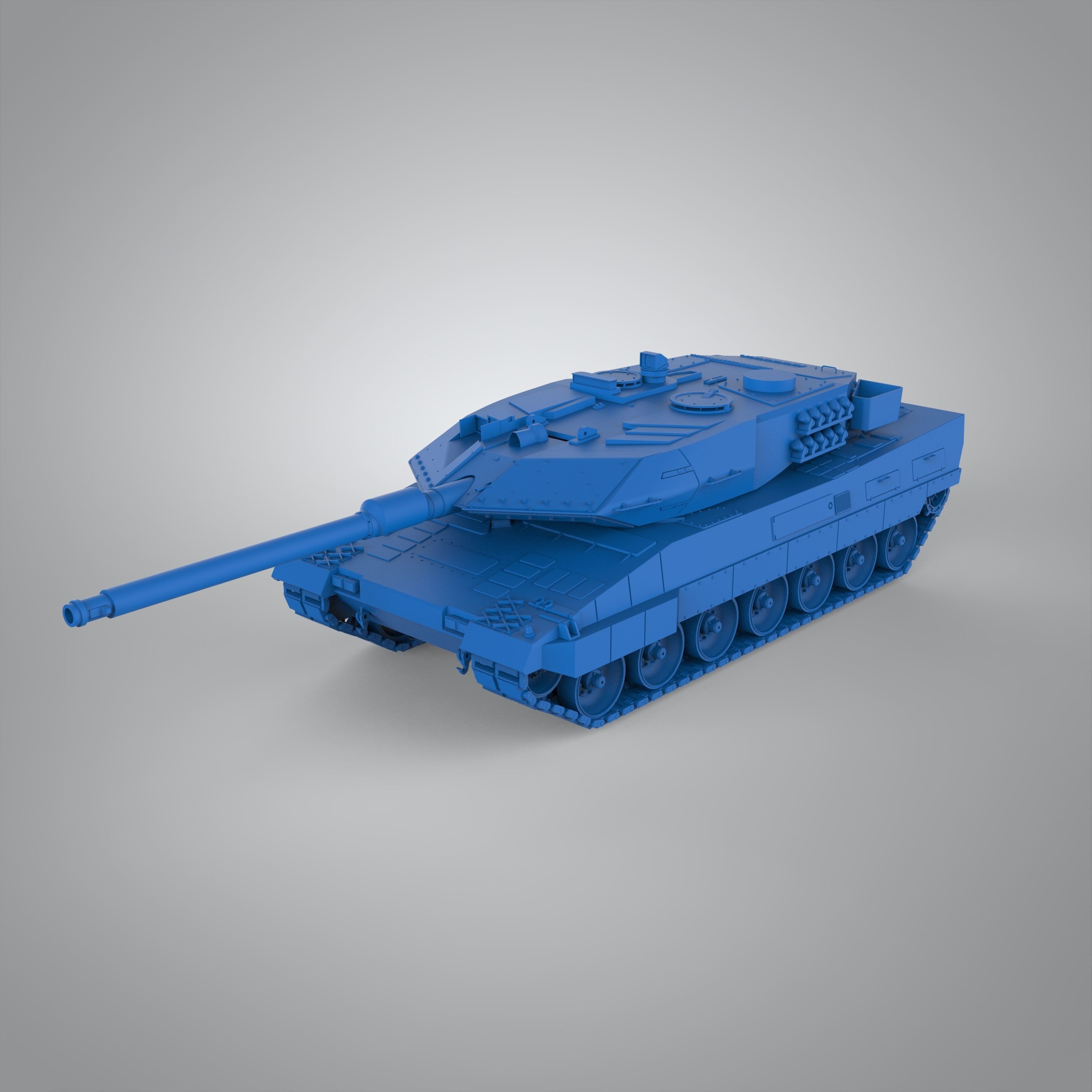 Leopard 2A7 main battle tank 3D print model_1