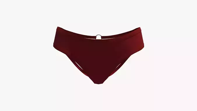 Lingerie burgundy bikini bottom