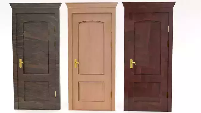 exterior interior wooden door set