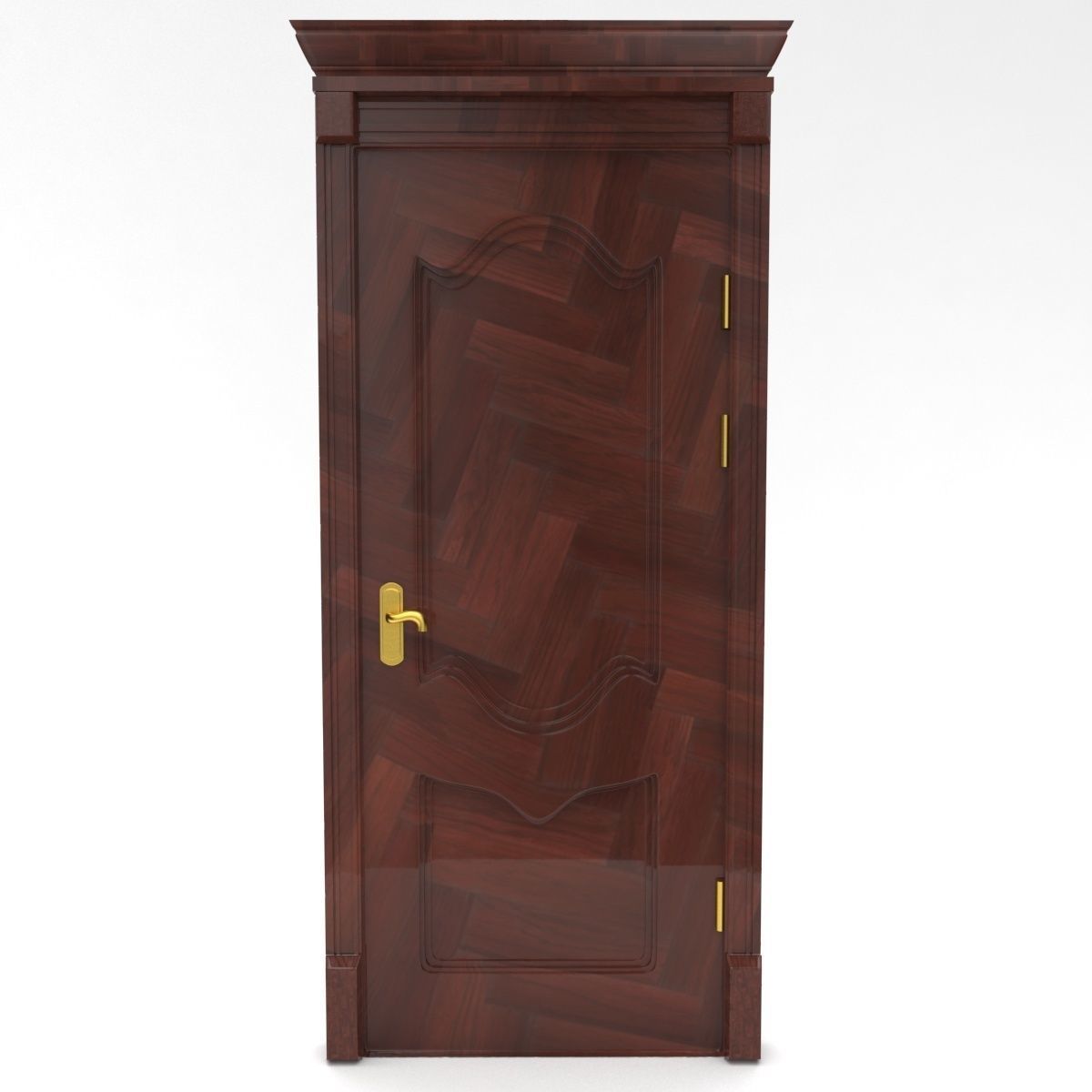 interior door set 3d models Low-poly 3D model_15