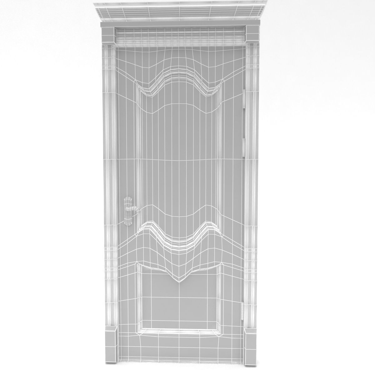 interior door set 3d models Low-poly 3D model_9