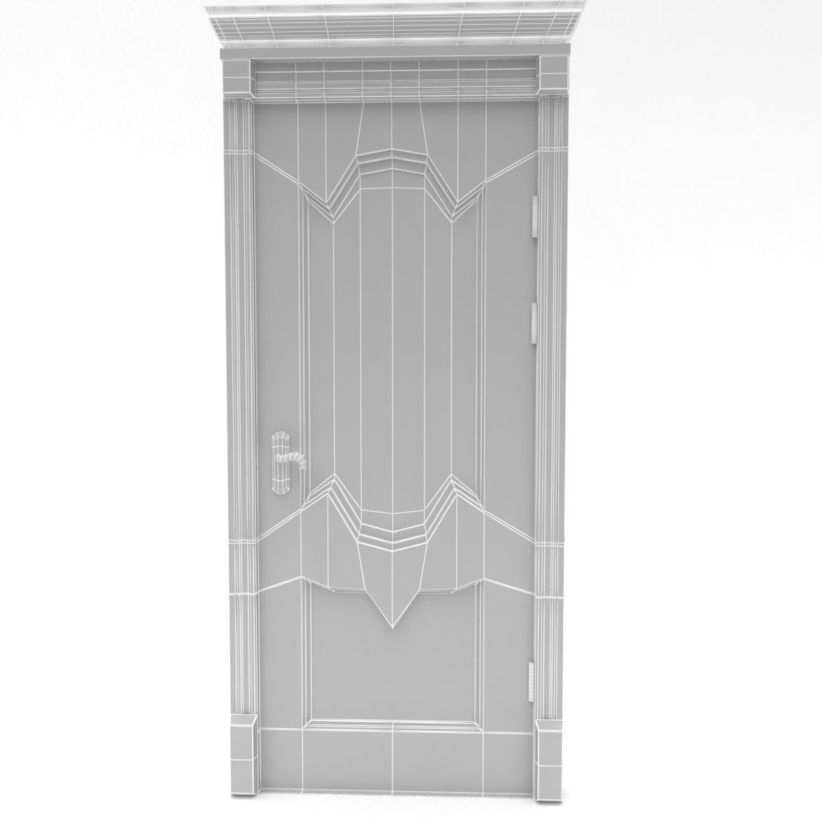 interior door set 3d models Low-poly 3D model_8