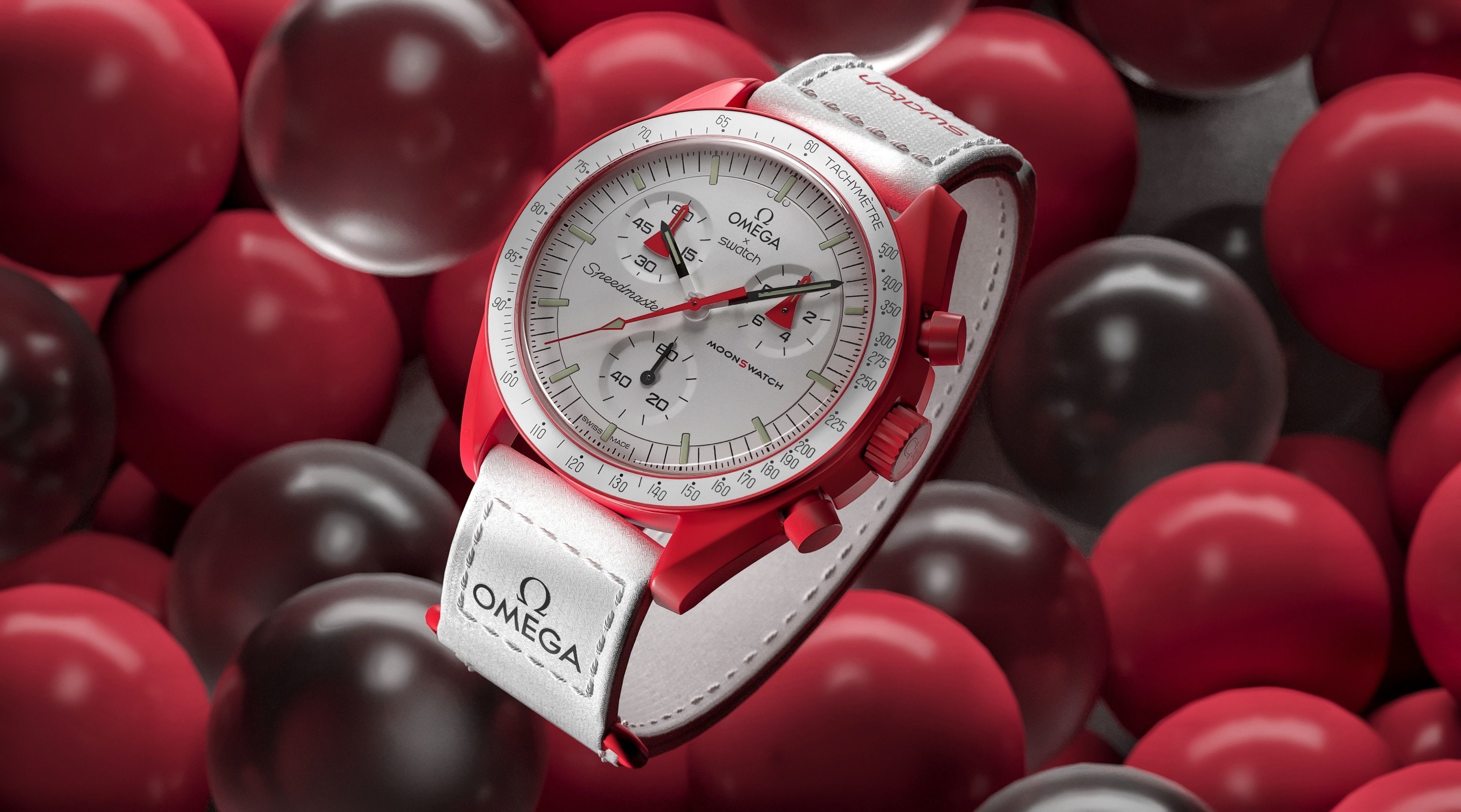 Swatch X Omega MoonSwatch Full collection Briefcase Low-poly 3D model_5