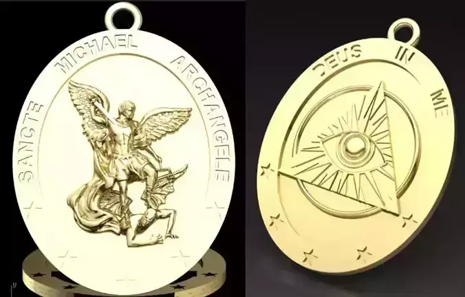 eye pyramid pendant san miguel arcangel