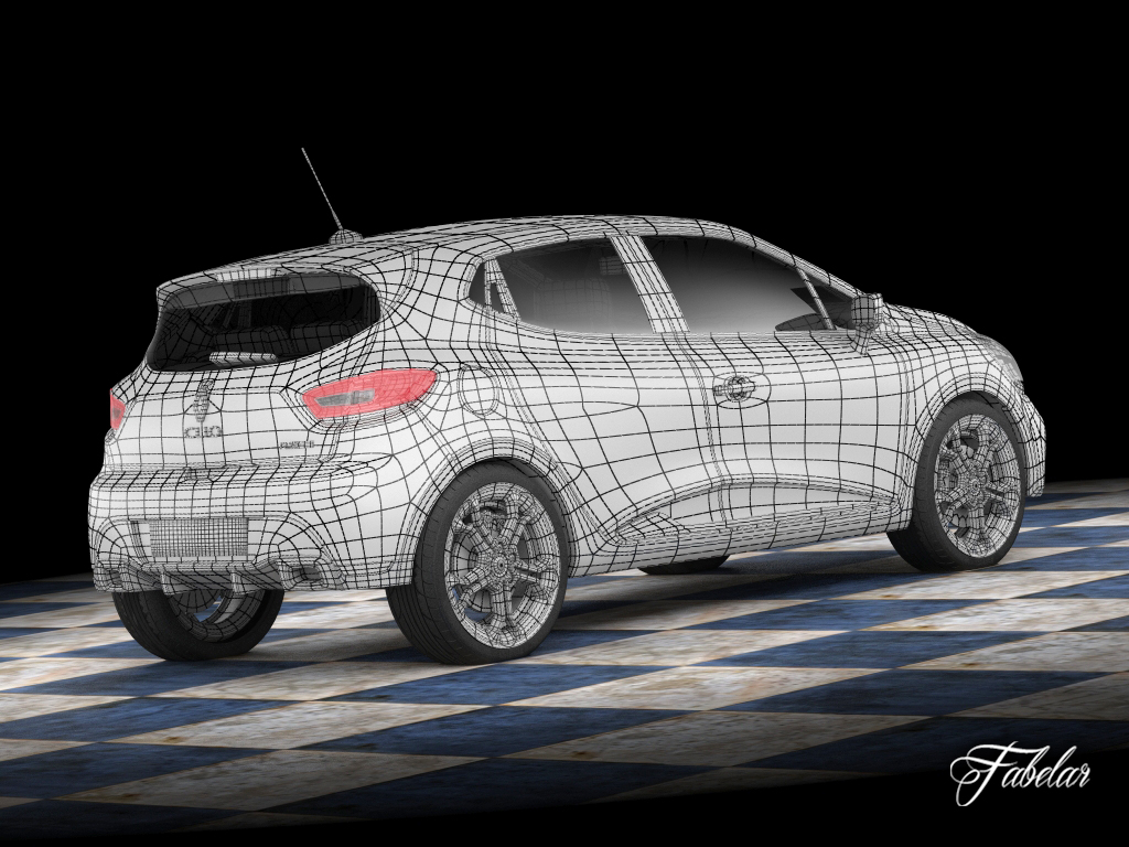 Renault Clio RS 2013 3D model_12