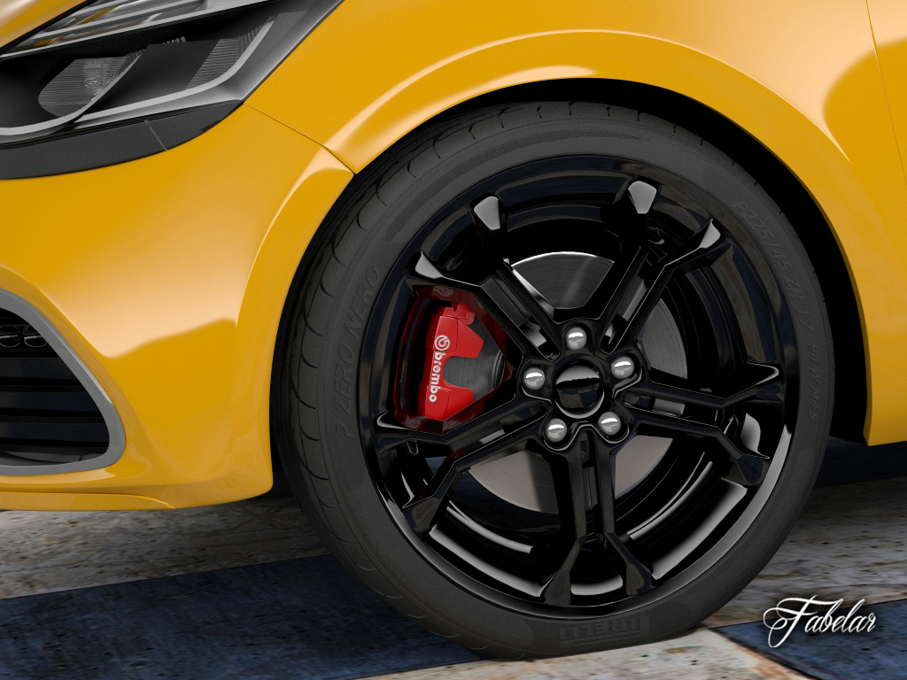 Renault Clio RS 2013 3D model_5