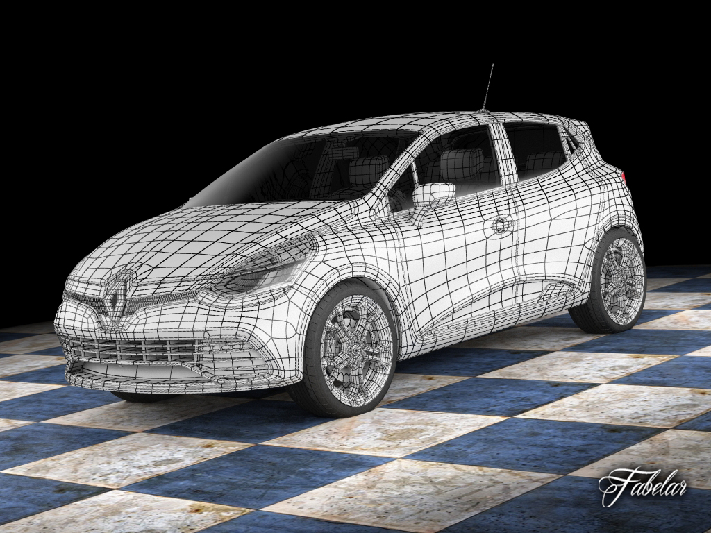 Renault Clio RS 2013 3D model_13
