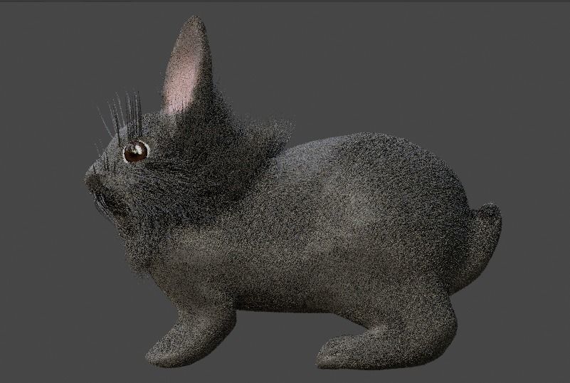 Gray Single Mane Lionhead Free 3D model_5