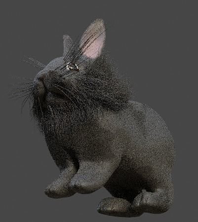 Gray Single Mane Lionhead Free 3D model