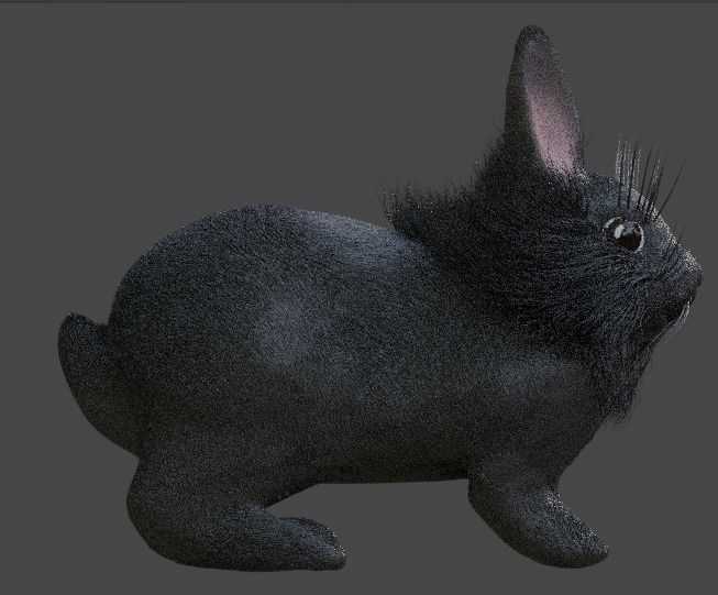 Gray Single Mane Lionhead Free 3D model_2