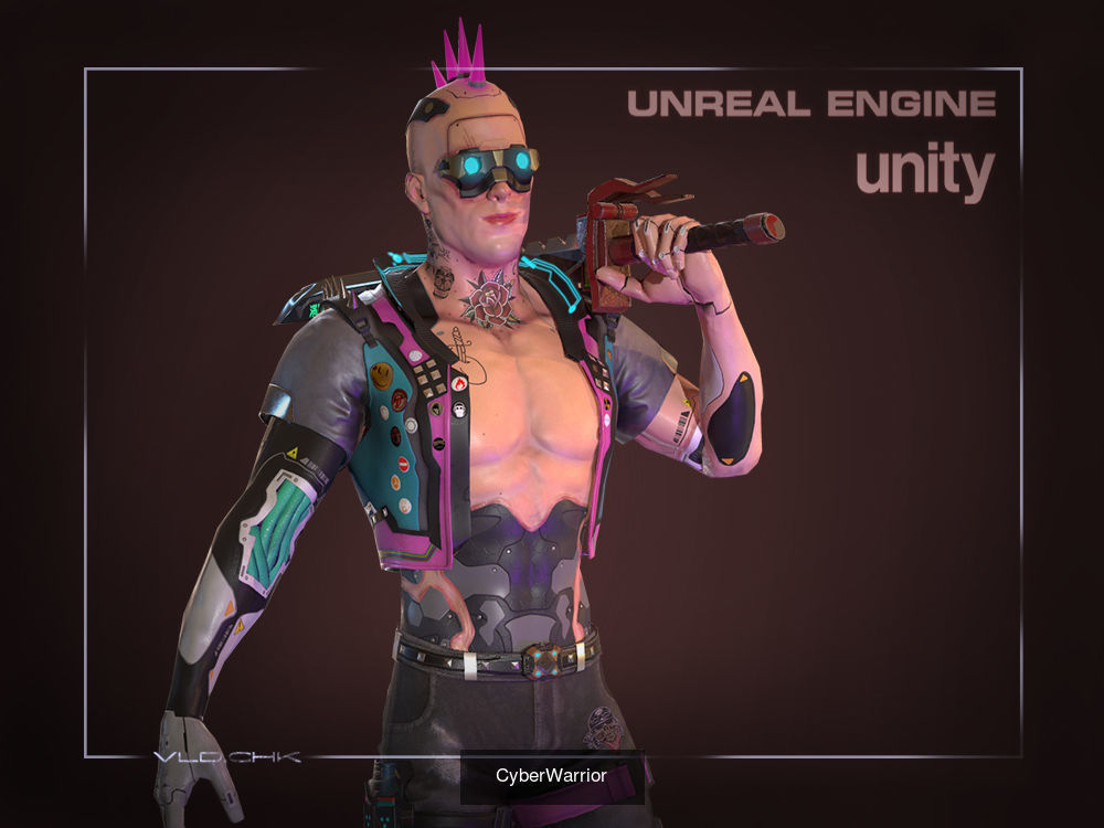 Cyborg Pack 3D Model Collection_7