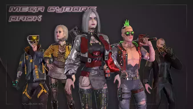 Cyborg Pack 3D Model Collection