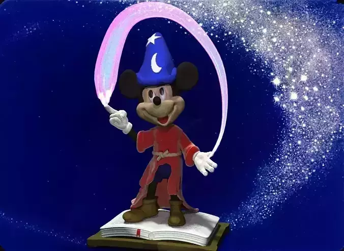 Mickey Fantasia 3D print model