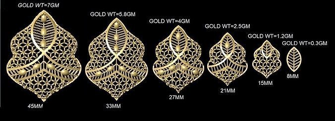 Turkey Filigree Jewellery Designs Pendant Necklase 3D print model