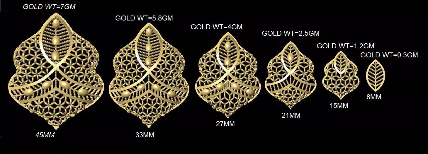 Turkey Filigree Jewellery Designs Pendant Necklase 3D print model_0