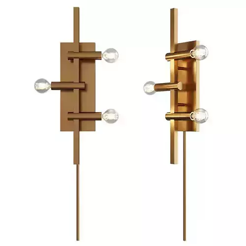  Kinzie Three Light Plug in Wall Sconce