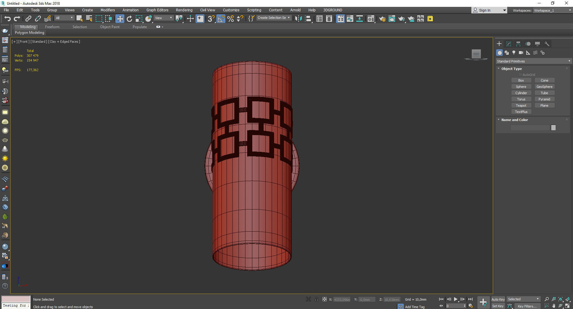 Parker Wall Sconce Low-poly 3D model_2