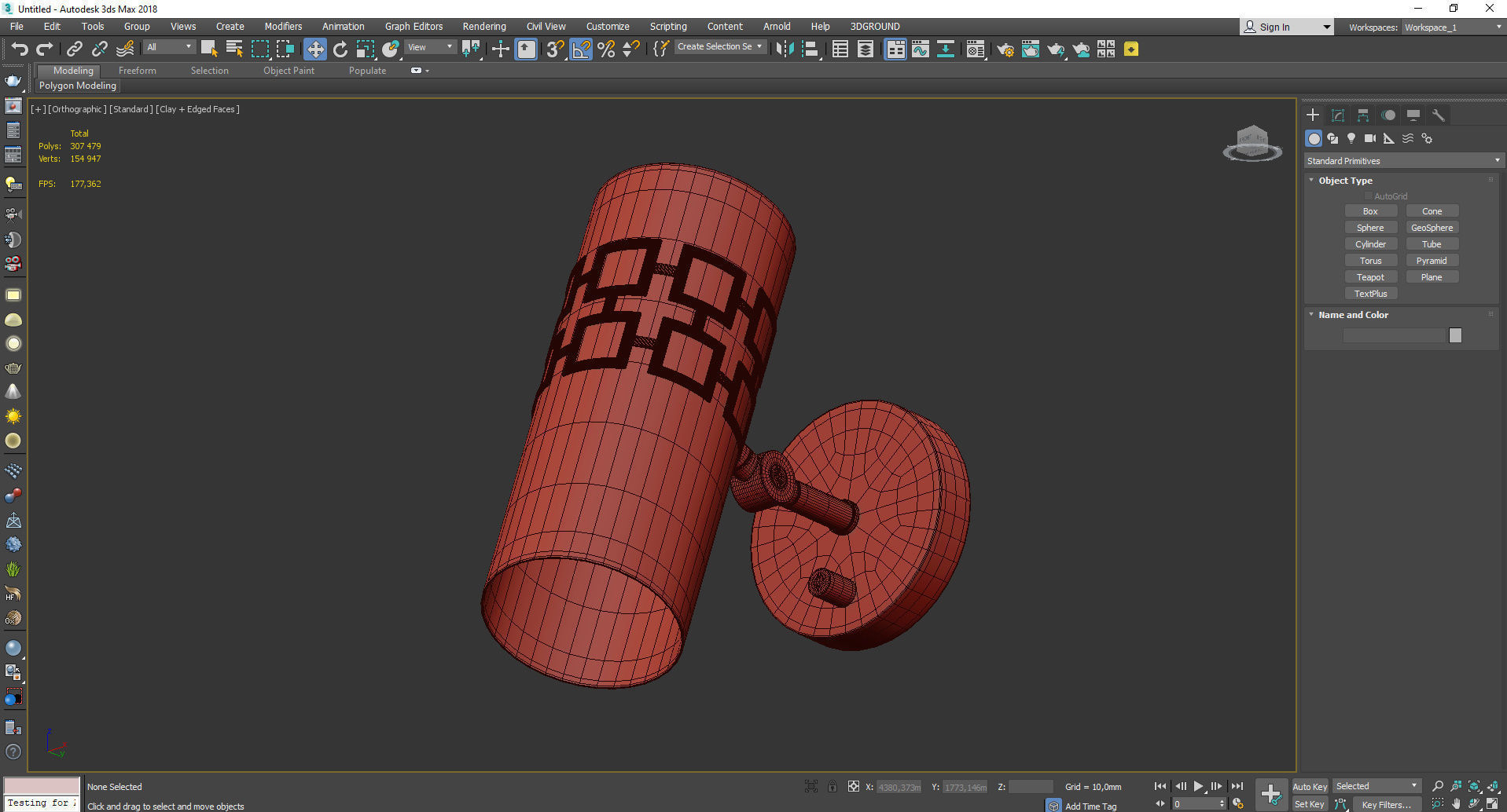 Parker Wall Sconce Low-poly 3D model_3