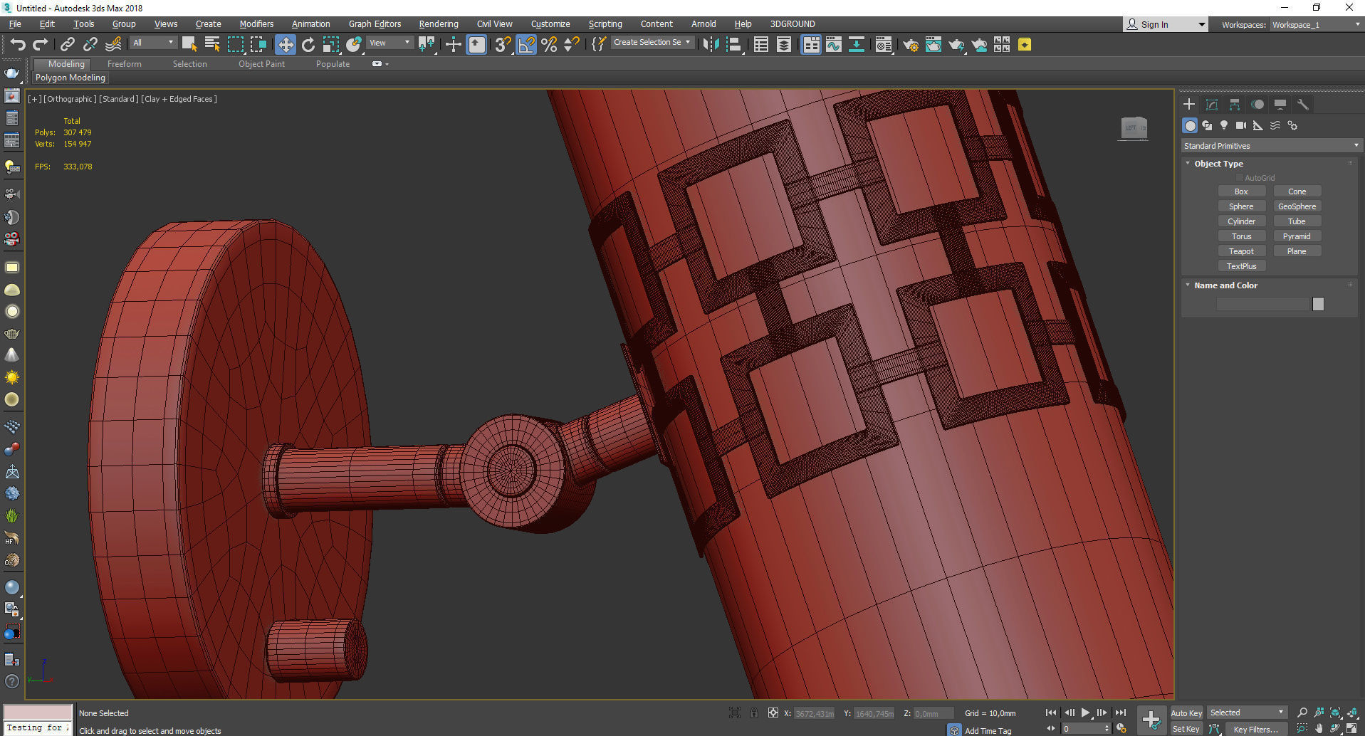 Parker Wall Sconce Low-poly 3D model_4