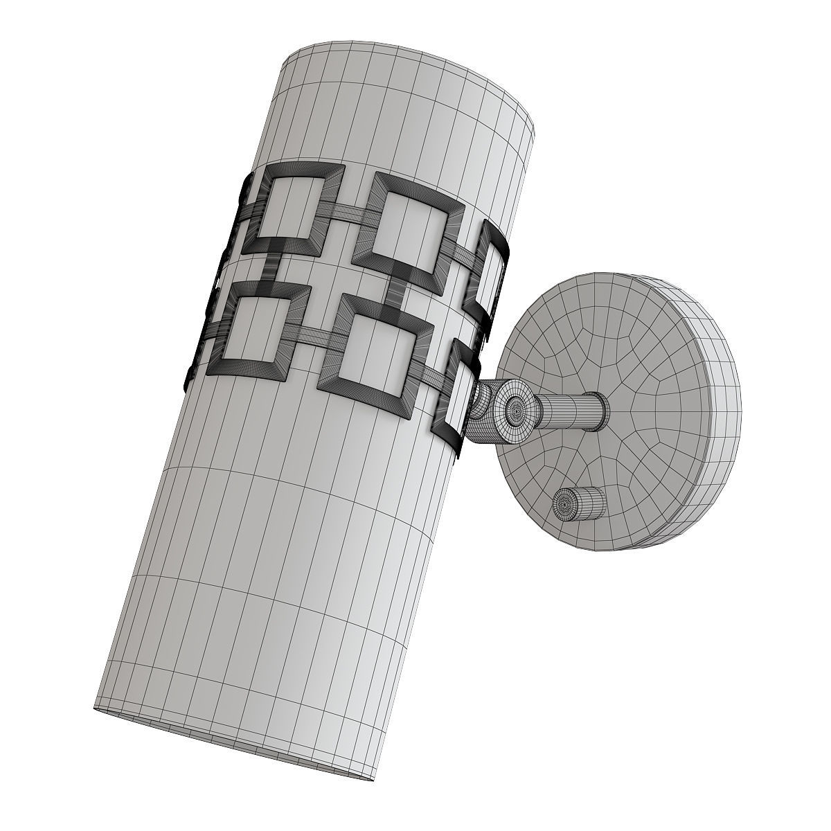 Parker Wall Sconce Low-poly 3D model_1