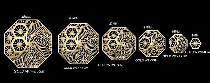 Turkey Filigree Jewellery Designs Pendant Necklase 3D print model