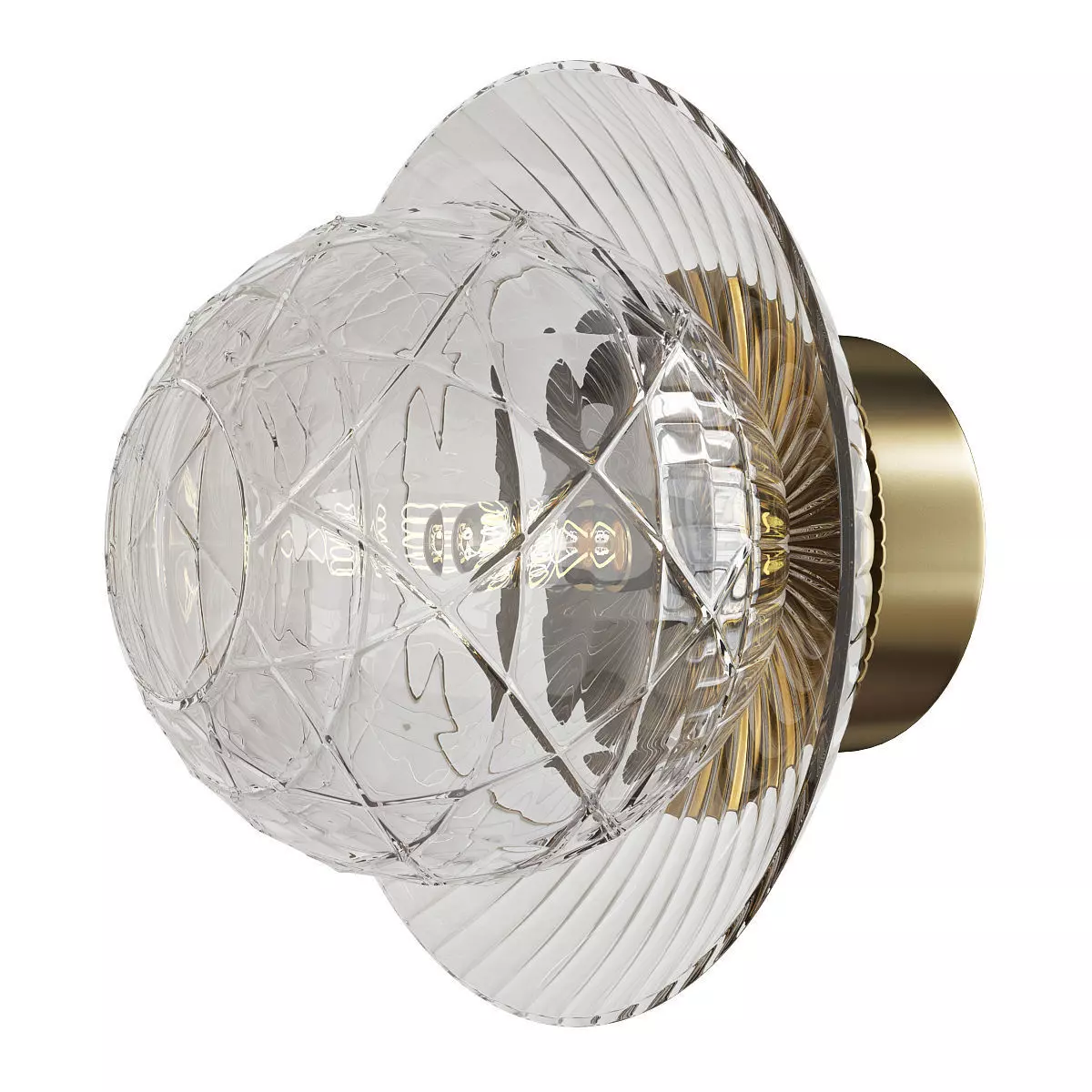 Royal Small Sconce Low-poly 3D model