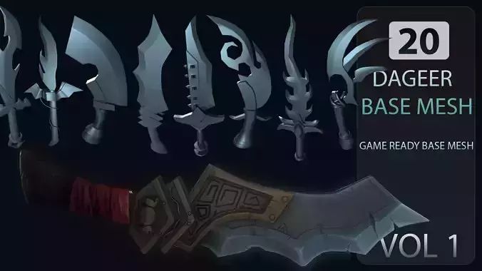 20 DAGGER BASE MESH-VOL01