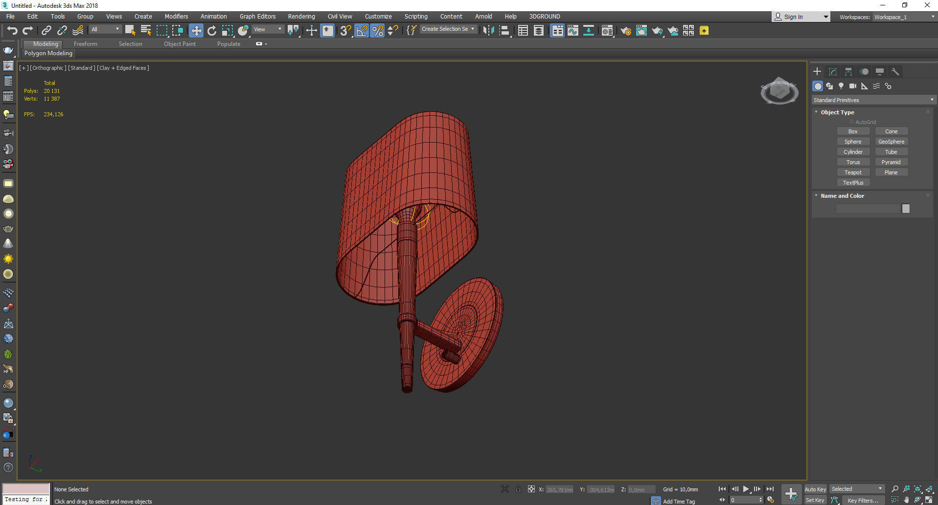 Ventana Single Light Wall Sconce Low-poly 3D model_3