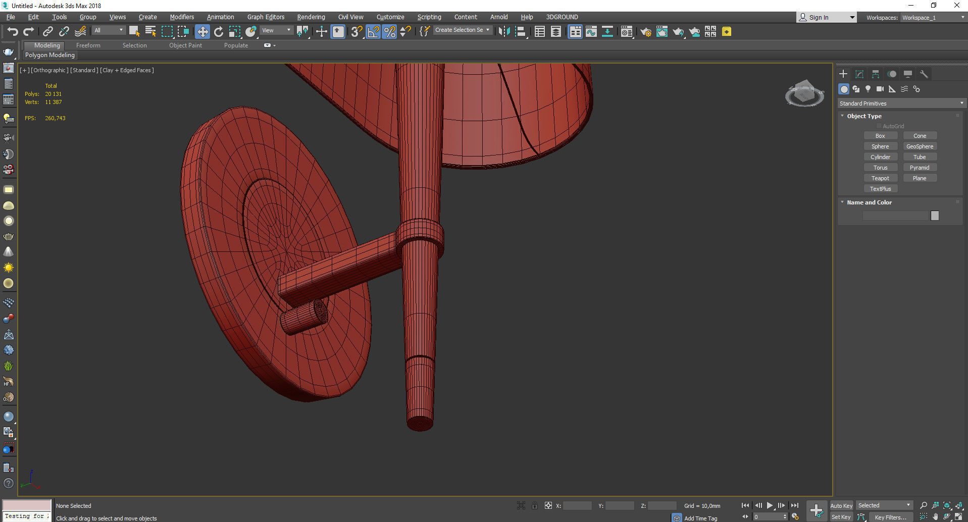 Ventana Single Light Wall Sconce Low-poly 3D model_4